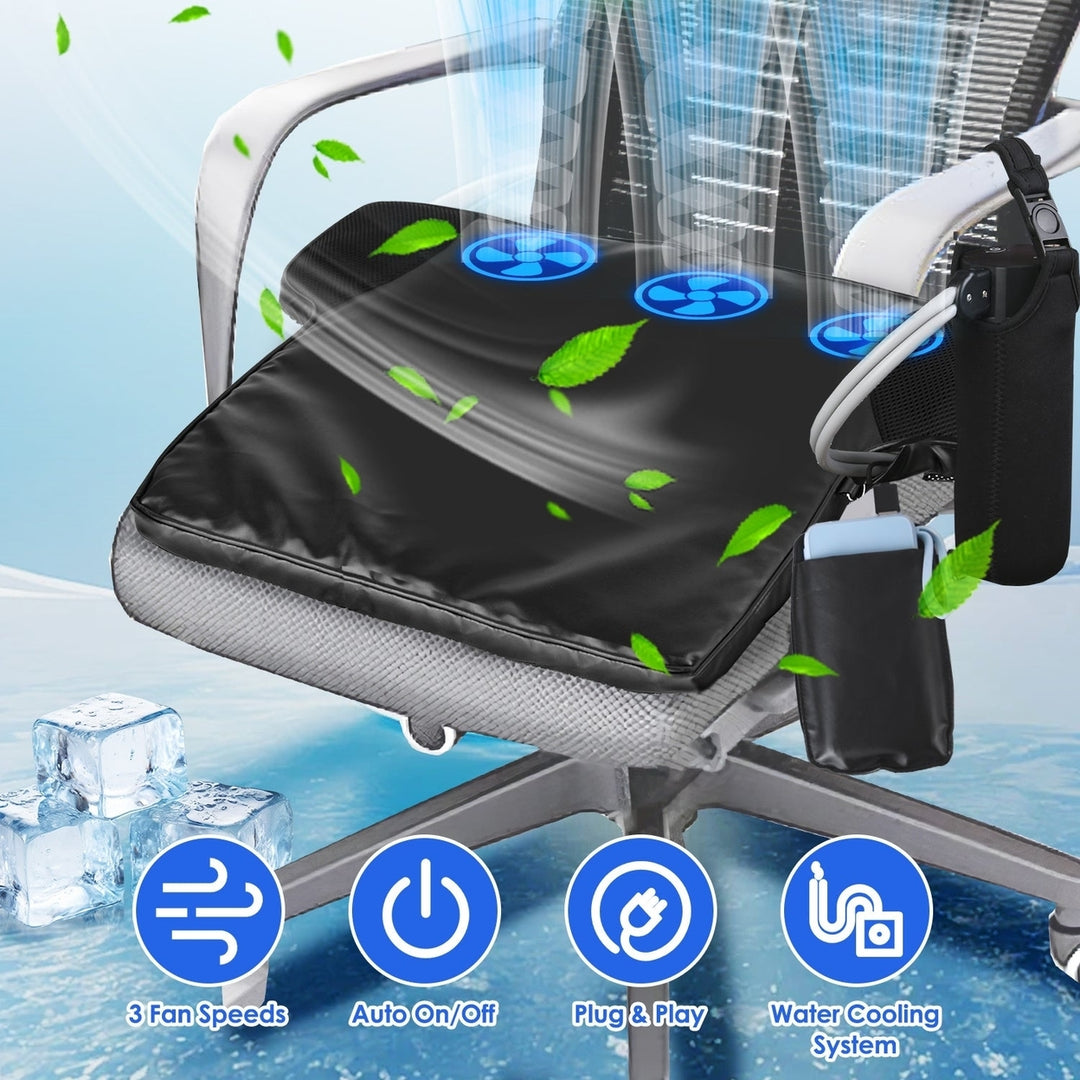 Summer Water Cooling System Seat Cushion With Fans 3 Speeds 26 C/78 F Constant Temperature USB Plug Portable Auto On/Off Image 10