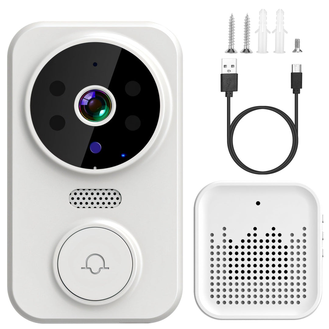 WiFi Security Doorbell Camera with Volume Adjustable Wireless Chime 1080P Camera Night Vision 2-Way Audio Free Cloud Image 4