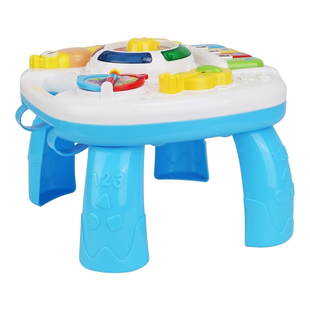 Toddler Musical Learning Table Educational Baby Toys Musical Activity Table Learning Center for 6+ Months Boys Girls Image 9