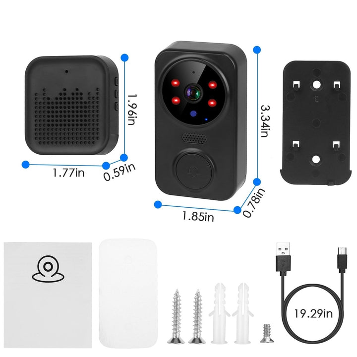 WiFi Security Doorbell Camera with Volume Adjustable Wireless Chime 1080P Camera Night Vision 2-Way Audio Free Cloud Image 12