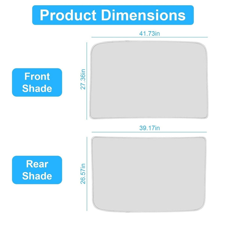 UV Protection Sunshade Roof Fit For Tesla Model Y Sunroof Window Installation Heat Blocking Anti-Sag Sunroof Shade Image 2