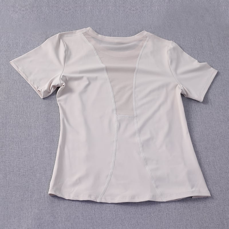 Womens Casual Running T-Shirt Quick Dry Polyester Equestrian Sports Top Summer Image 1