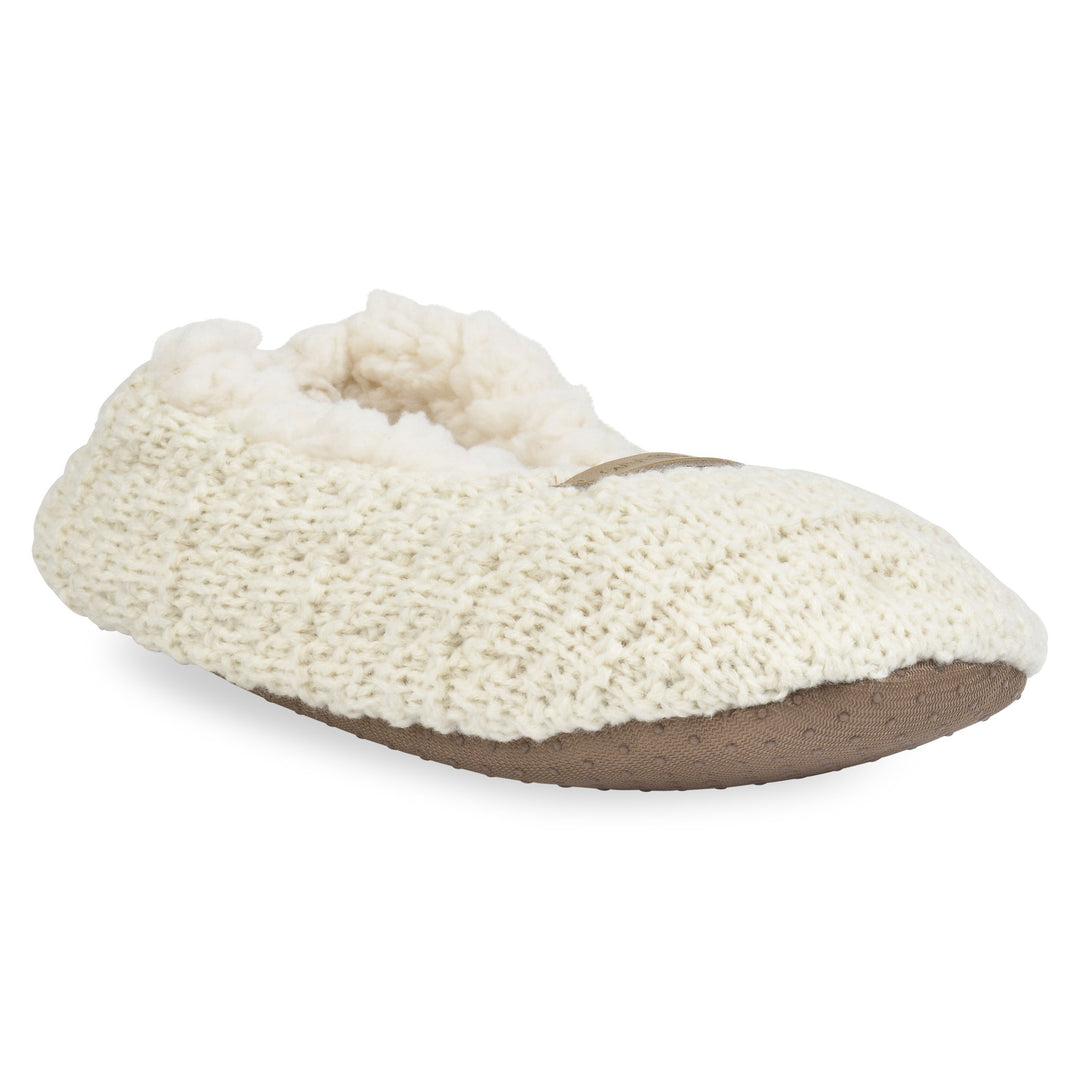 Gaahuu Womens Textured Knit Ballerina Slippers Faux Shearling Size 6-9.5 Image 2