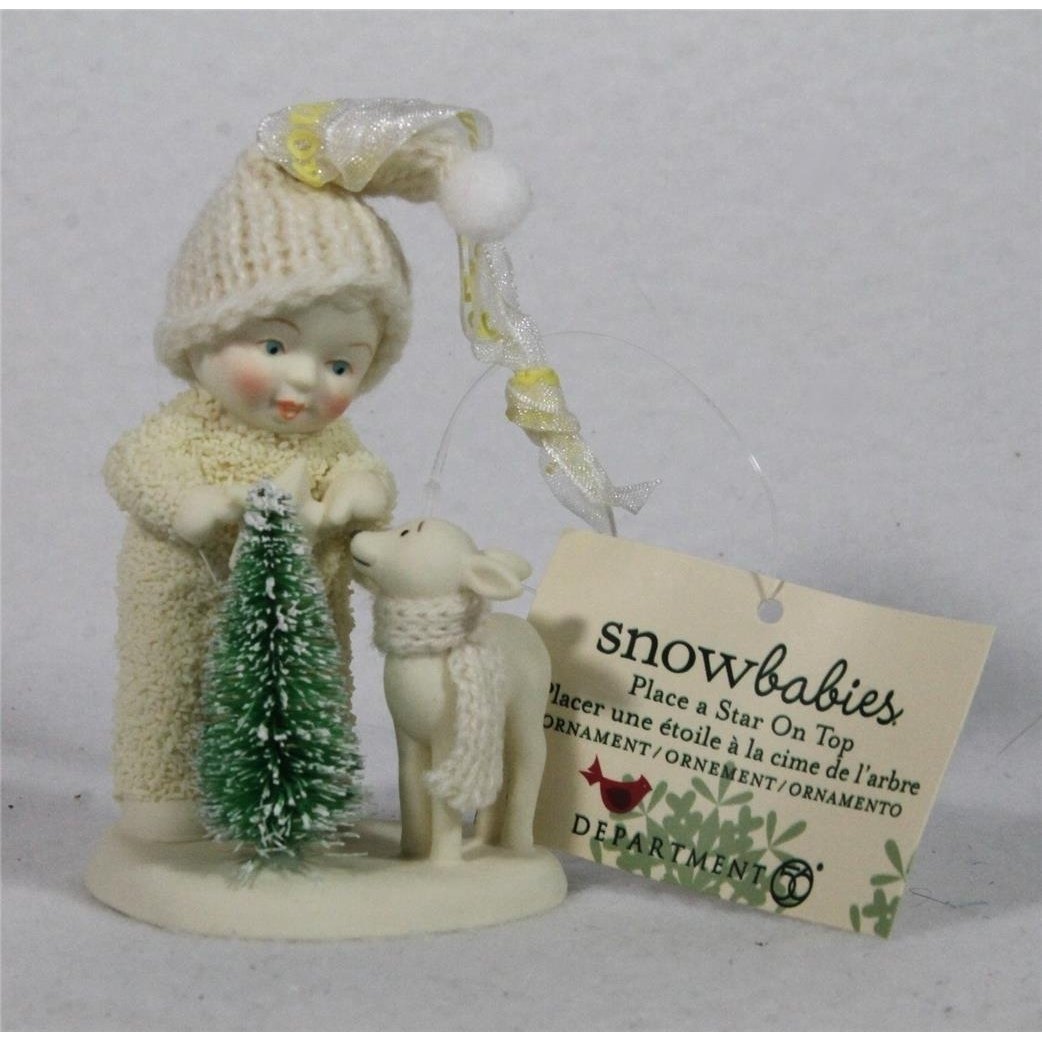 Snowbabies Dept 56 Place A Star On Top 2024 Ornament 6014162 in Box! Image 1