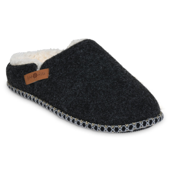 Gaahuu womens faux wool faux shearling lined memory foam clog slipper Image 1