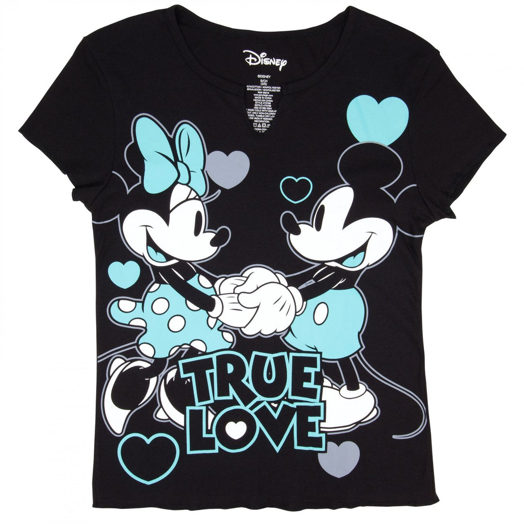 Mickey and Minnie Mouse True Love Womens Nightshirt Image 1