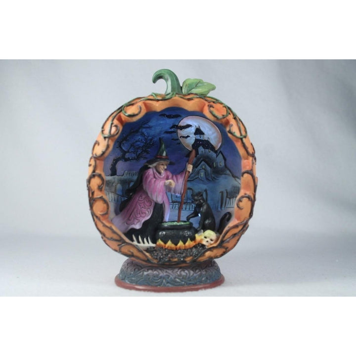 Jim Shore Come In For A Spell Halloween Diorama Light Up 2024 Fig 6014484 NIB Image 1