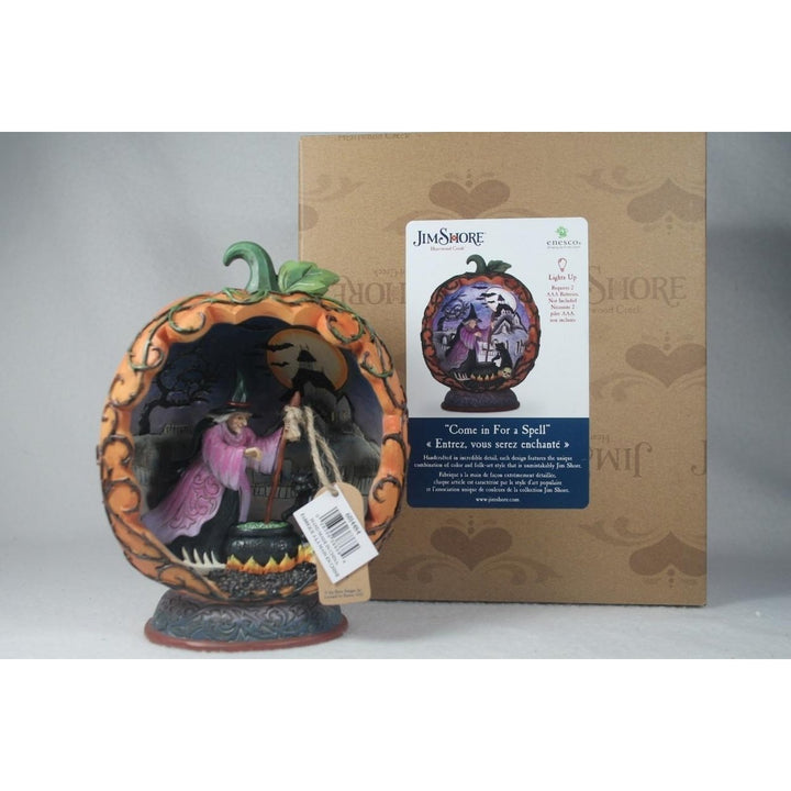 Jim Shore Come In For A Spell Halloween Diorama Light Up 2024 Fig 6014484 NIB Image 6