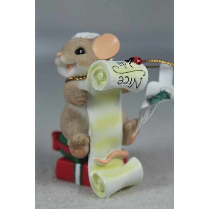 Charming Tails Youre At The Top Of My List 2023 Mouse Figurine 136045 NIB Image 1