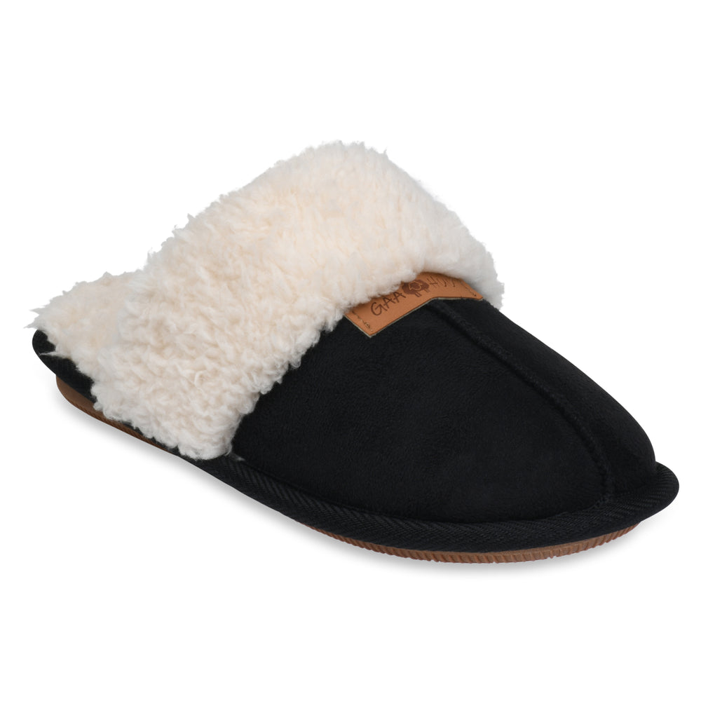 Gaahuu Womens Faux Suede Shearling Memory Foam Scuff Slipper Size 5-10 Image 2