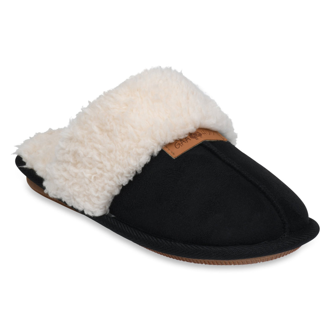 Gaahuu Womens Faux Suede Shearling Memory Foam Scuff Slipper Size 5-10 Image 1