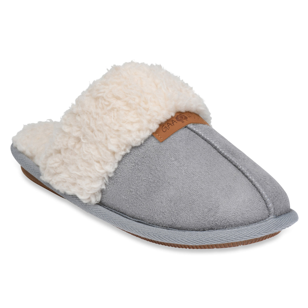 Gaahuu Womens Faux Suede Shearling Memory Foam Scuff Slipper Size 5-10 Image 1