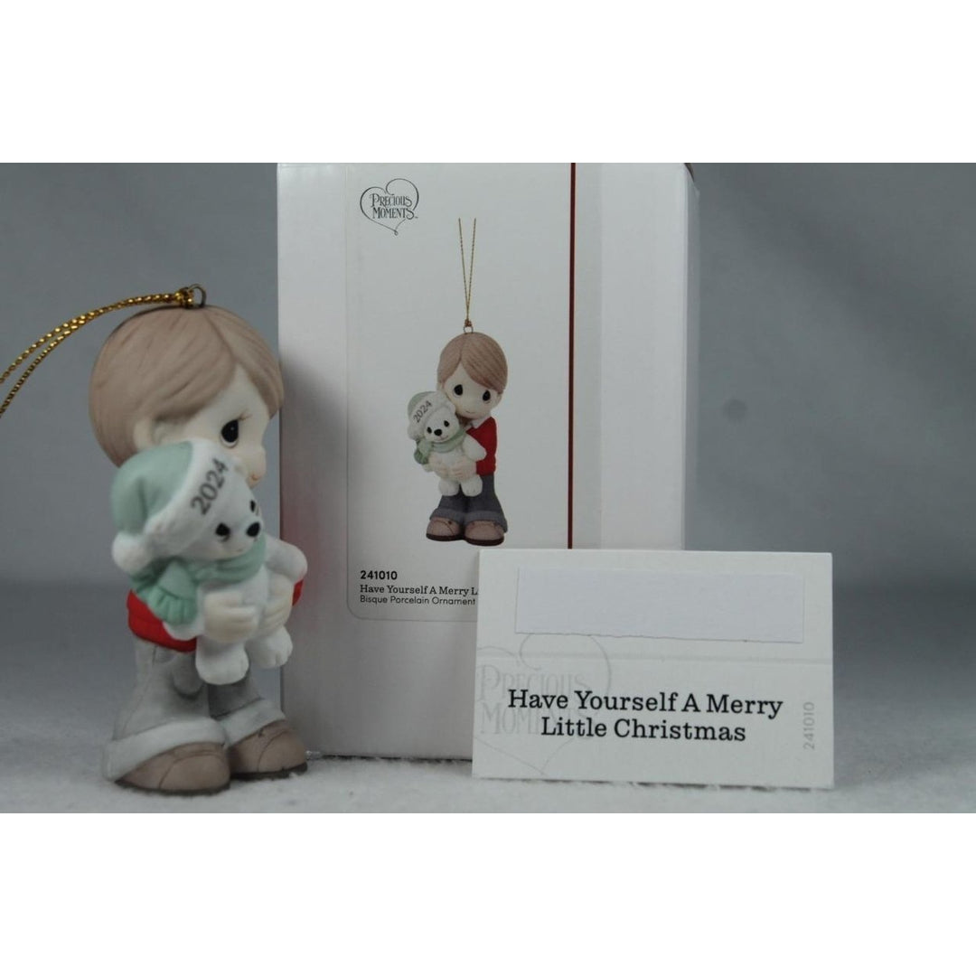 Precious Moments-Have Yourself A Merry Little Christmas Boy 2024 Or 241010 NIB Image 3