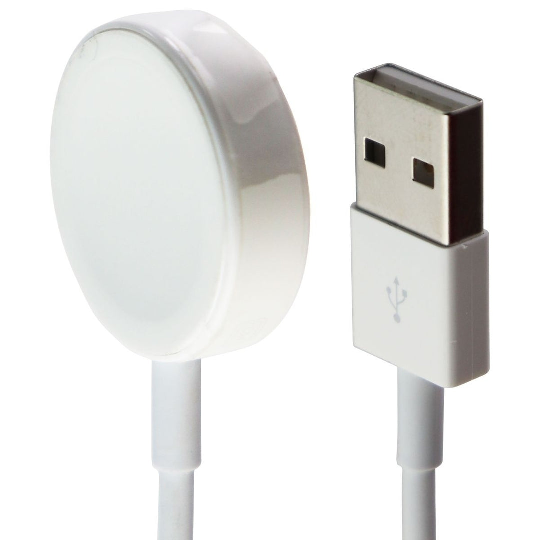 Apple (1m) Magnetic USB Charger for Apple Watch All Series - White (A2056) Image 1