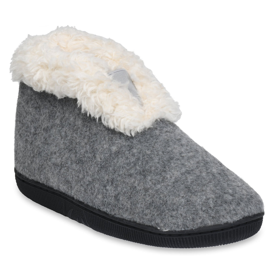 Gaahuu womens faux wool faux shearling memory foam slipper boot Image 1