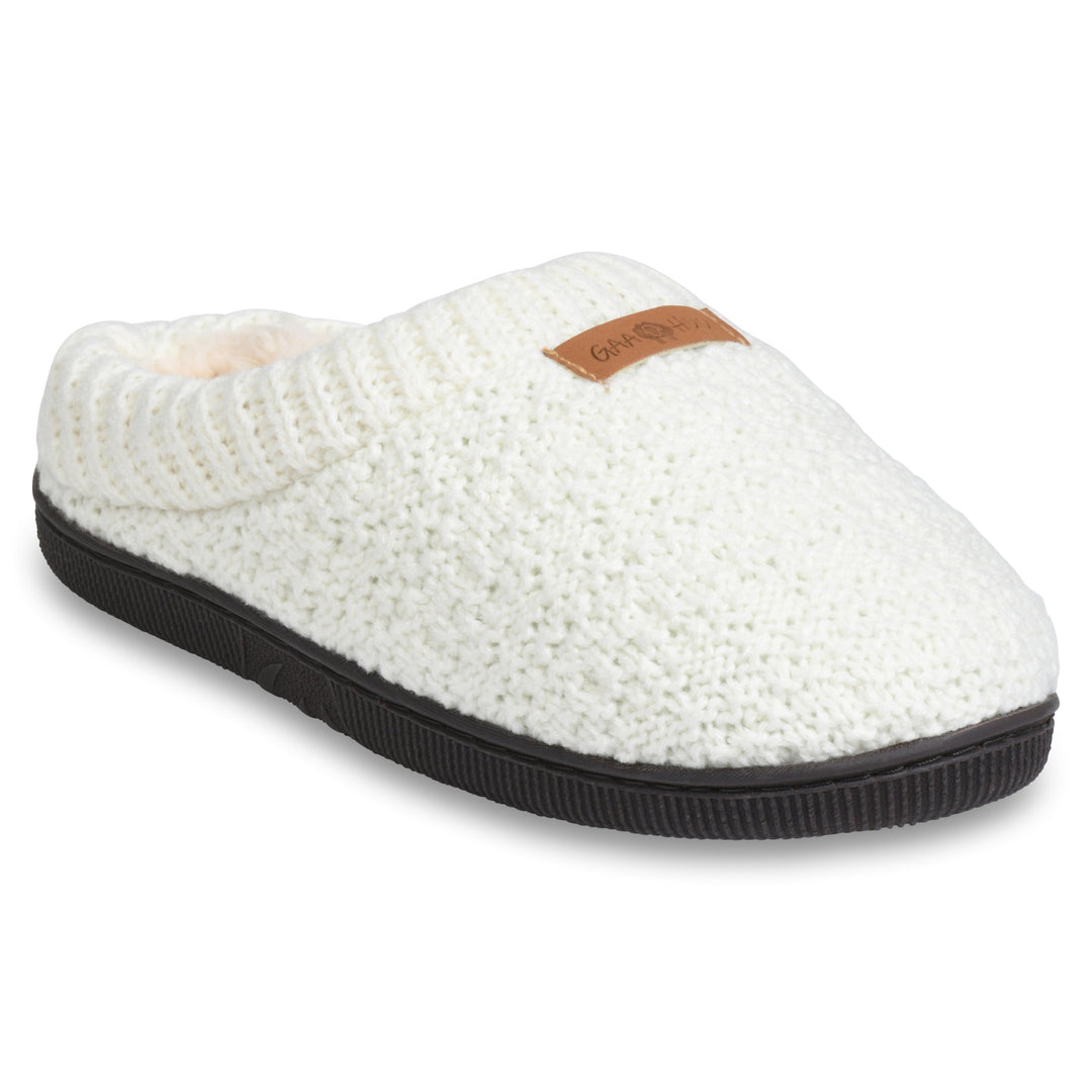 Gaahuu Womens Knit Slipper Clog Faux Shearling Memory Foam TPR Outsole Size 5-10 Image 3