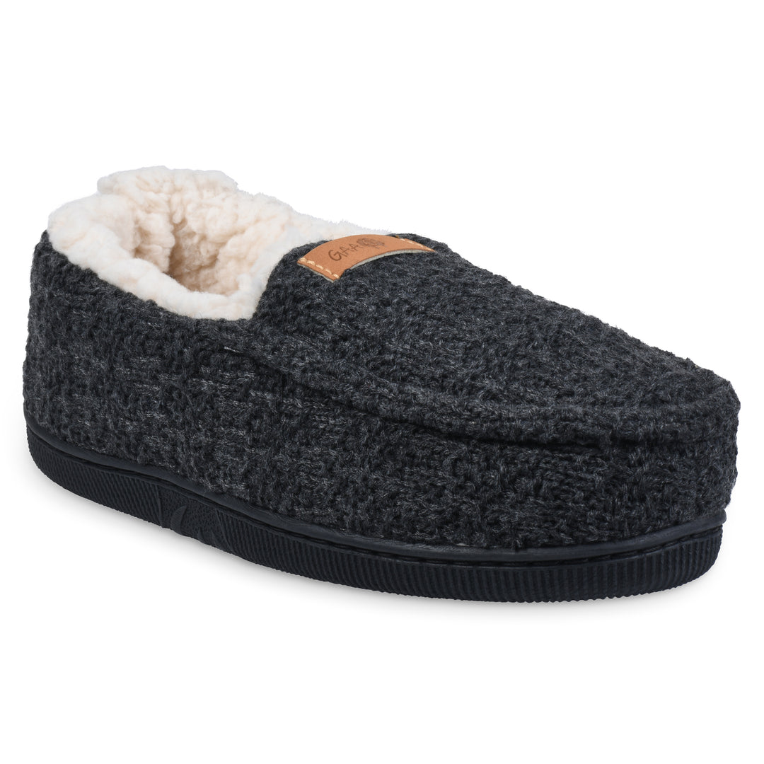 Gaahuu Womens Faux Shearling Lined Memory Foam Slipper Knit Size 5-10 Image 1