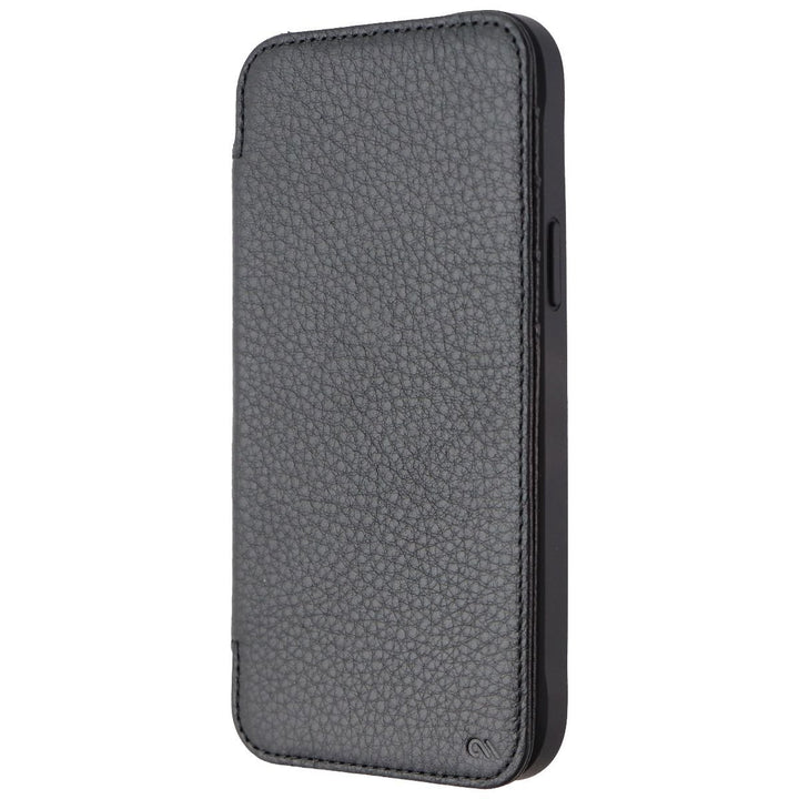 Case-Mate Wallet Folio Leather Case for MagSafe for iPhone 14 Plus - Black Image 2