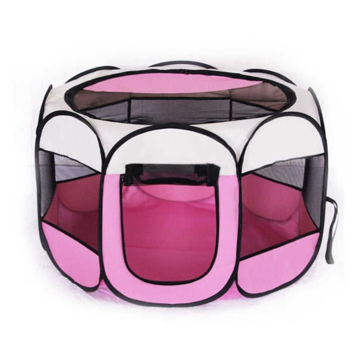 Large Portable Foldable Pet Playpen Kennel House Playground for Puppy Cat Kittens Bunny Chicks Indoor Outdoor Travel Image 1