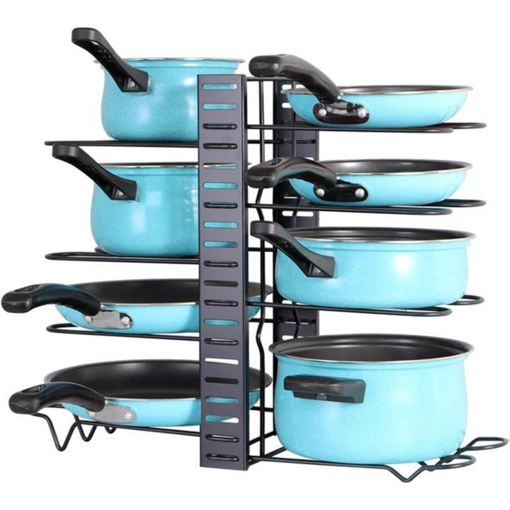 8-layer Pot Holder Lid Holder and Pot Holder Multiple DIY Methods 8-layer Pot Holder Adjustable Kitchen Organization and Image 10