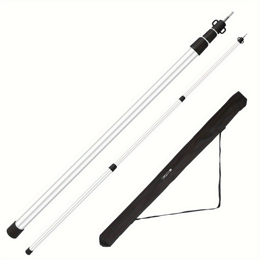 2Pcs Telescoping Tarp Poles Portable Aluminum Awning Poles 3ft to 7.5ft Adjustable Telescopic Tarp Tent Rods Image 1