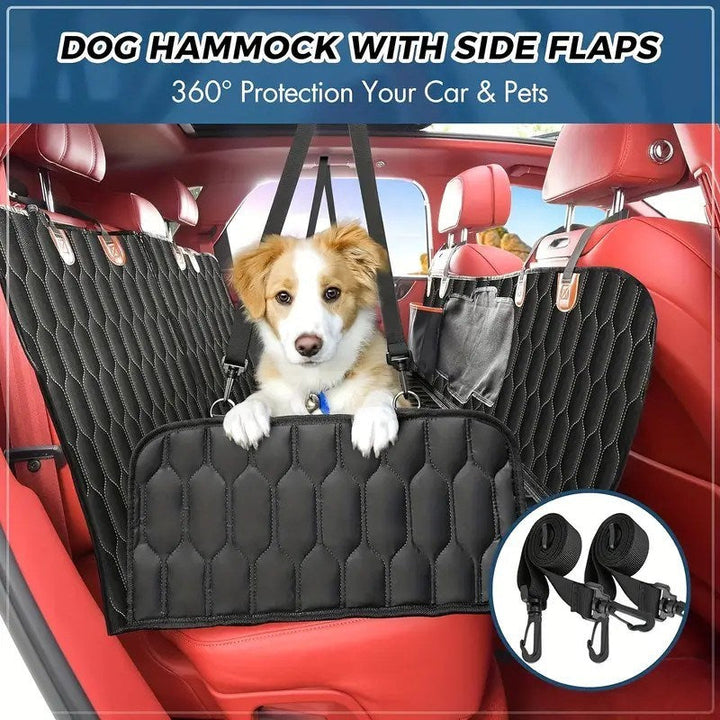 Dog Rear Seat Cover Waterproof Car Seat Protector with Side Wings Scratch Resistant Dog Rear Seat Cover Durable Anti Image 3