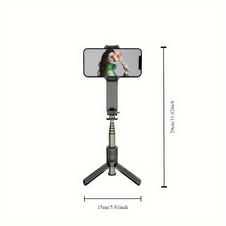 Handheld Stabilizer Bluetooth Selfie Stick Beauty Fill-in Light Anti-Shake VLOG Single-Axis Mini Stabilizer Image 3