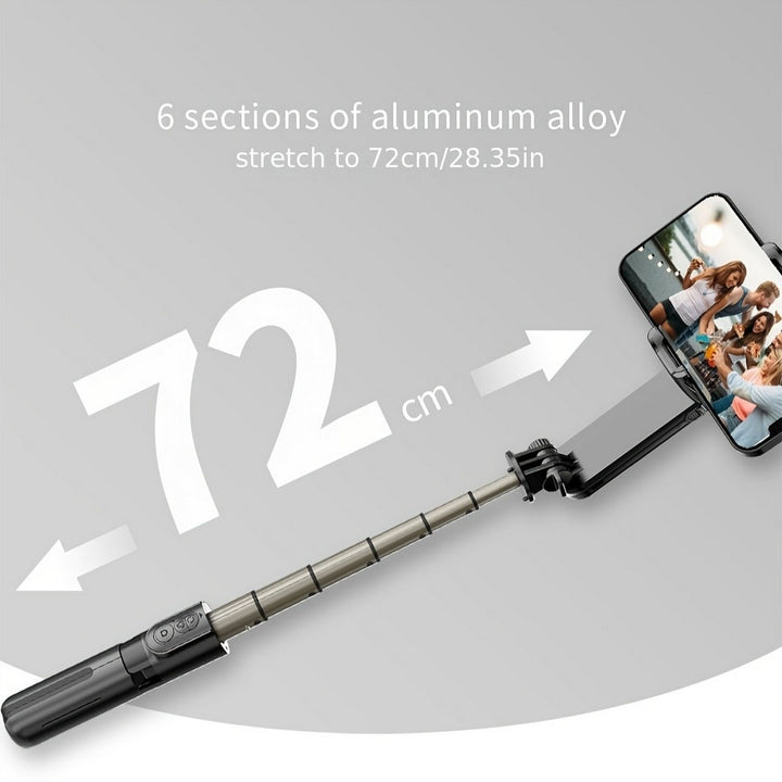 Handheld Stabilizer Bluetooth Selfie Stick Beauty Fill-in Light Anti-Shake VLOG Single-Axis Mini Stabilizer Image 4