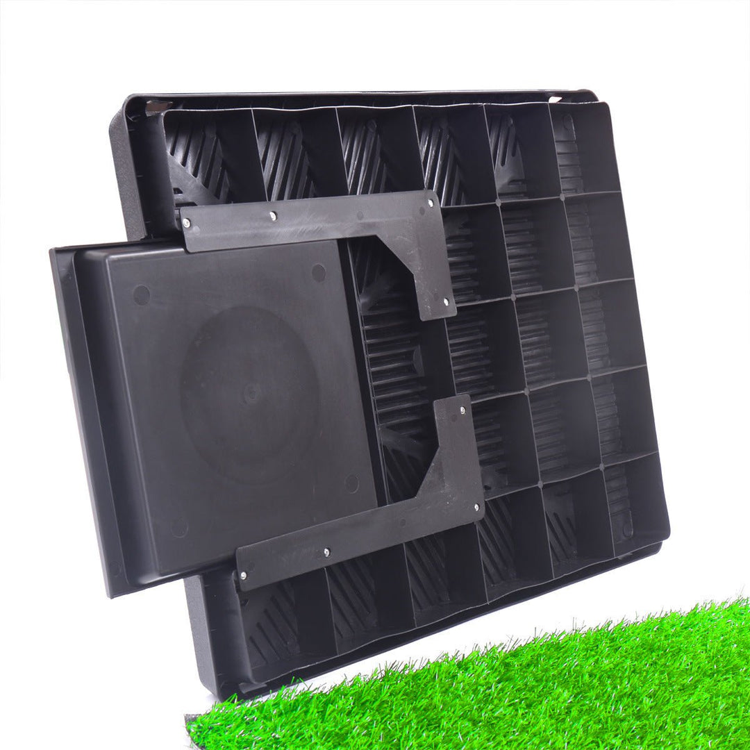 Indoor Outdoor Pet Loo Dog Litter Box Portable Dog Litter Box with Tray Outdoor Puppy Potty Training for Patio Balcony Image 9