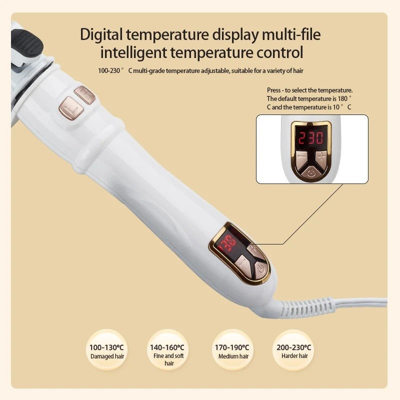 LCD Temperature Controlled Automatic Hair Curler Image 8