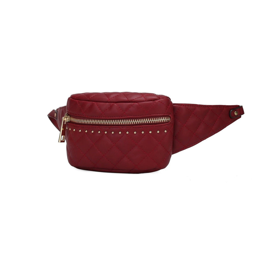 MKFCollection Camilla Belt Bag - Vegan Leather Designer Handbag Image 1