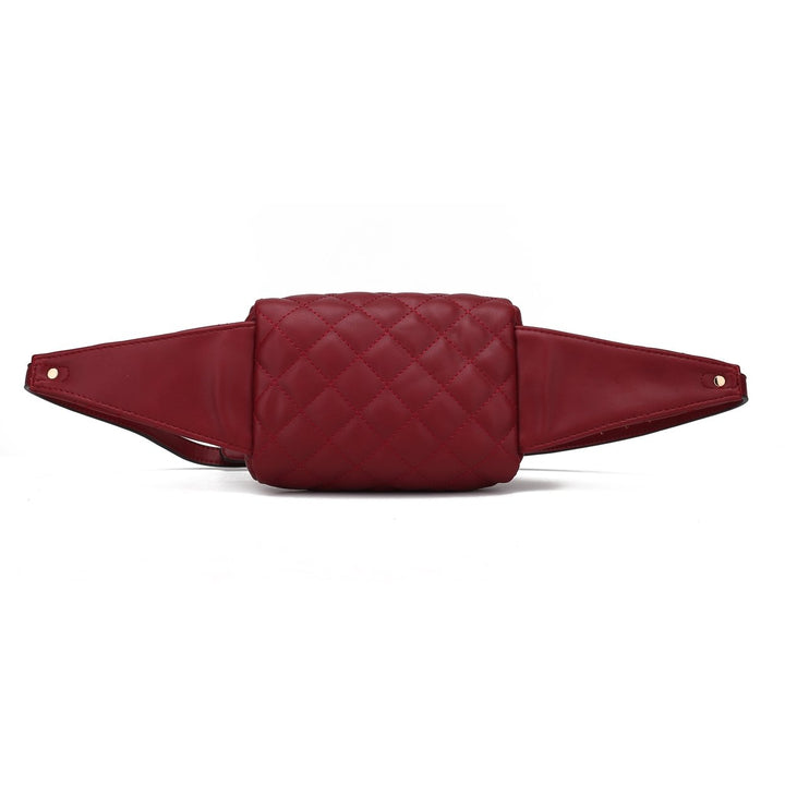 MKFCollection Camilla Belt Bag - Vegan Leather Designer Handbag Image 3