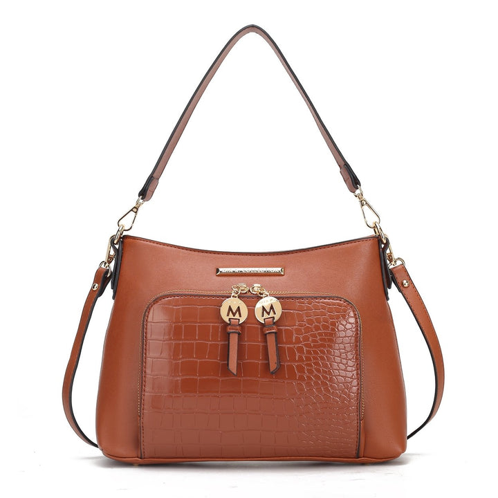 MKFCollection Anayra Shoulder Bag - Vegan Leather Designer Handbag Image 3