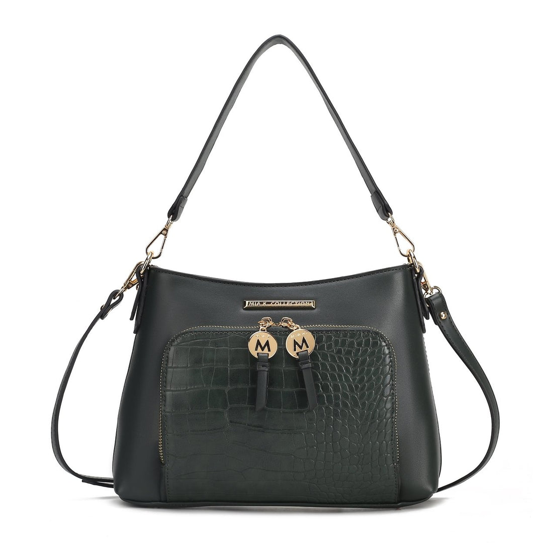 MKFCollection Anayra Shoulder Bag - Vegan Leather Designer Handbag Image 4