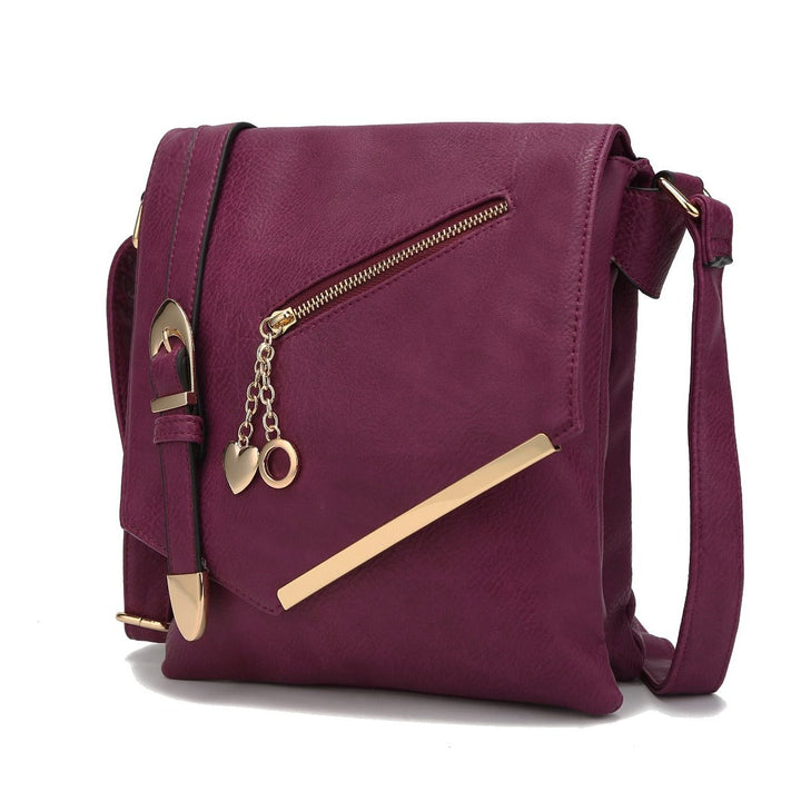 MKFCollection Jasmine Crossbody Bag - Vegan Leather Designer Handbag Image 1