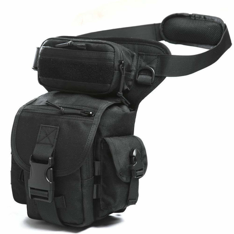 Waterproof Military Tactical Drop Leg Pouch Bag Type B Cross Over Leg Rig Outdoor Bike Cycling Hiking Thigh Bag Image 1