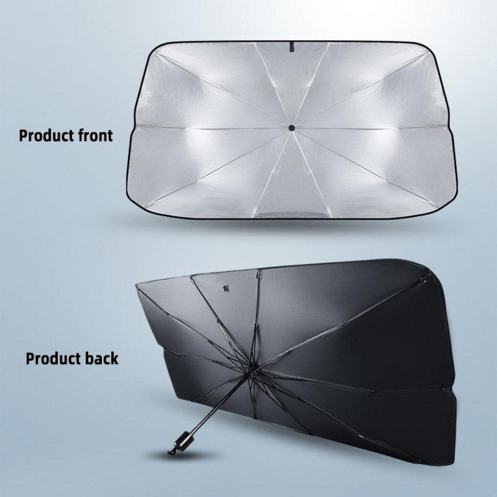 Protect Your Car From The Sun With This Portable Foldable Car Windshield Sunshade Image 2