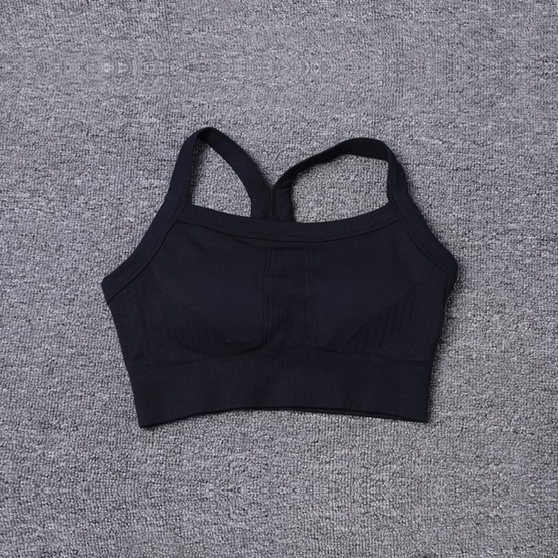 2024 Spring Soft Comfortable Breathable Fitness Vest Womens Seamless Slim Fit Workout Jogging Yoga Bra Image 2