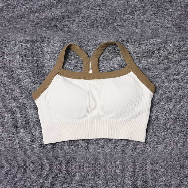 2024 Spring Soft Comfortable Breathable Fitness Vest Womens Seamless Slim Fit Workout Jogging Yoga Bra Image 1