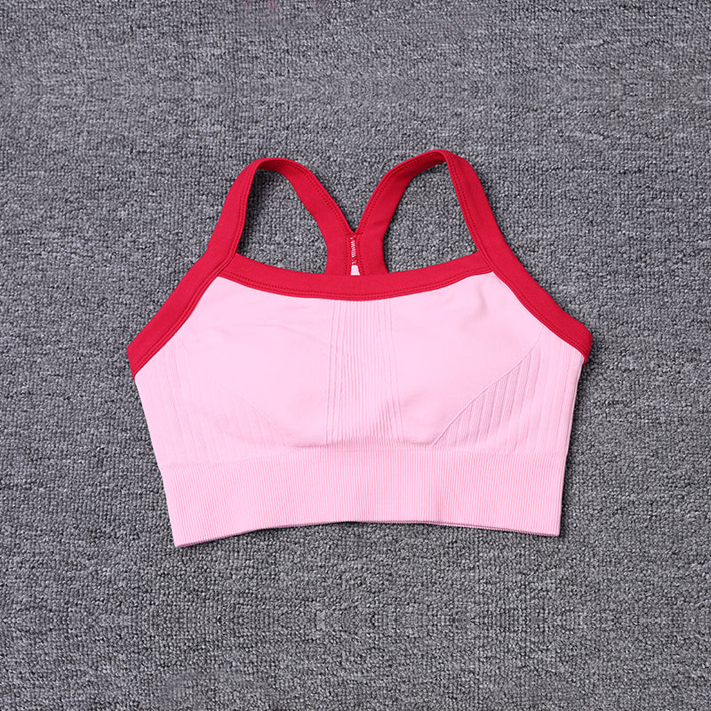 2024 Spring Soft Comfortable Breathable Fitness Vest Womens Seamless Slim Fit Workout Jogging Yoga Bra Image 4