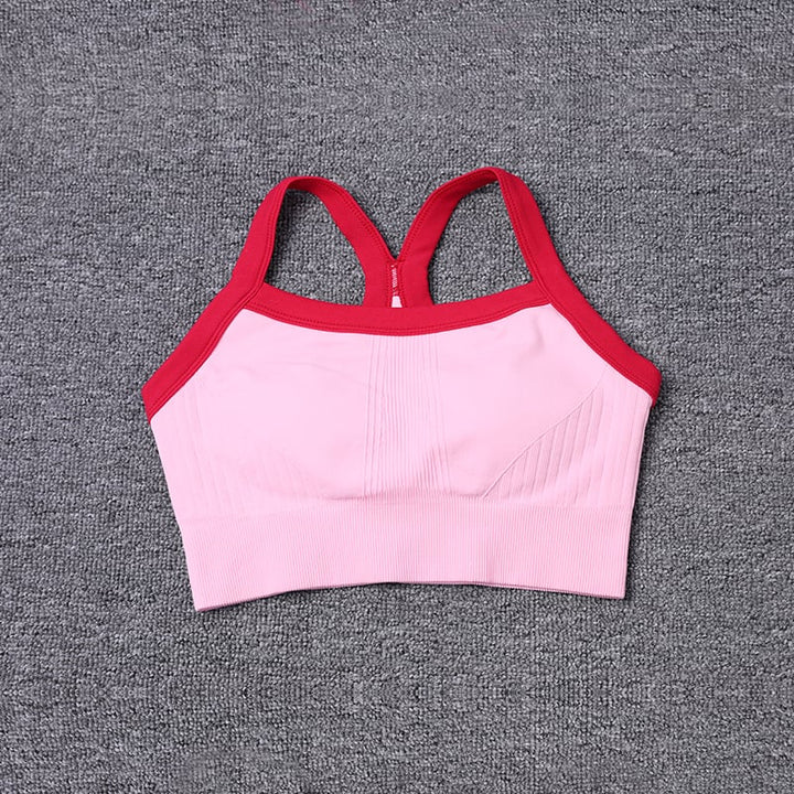 2024 Spring Soft Comfortable Breathable Fitness Vest Womens Seamless Slim Fit Workout Jogging Yoga Bra Image 1