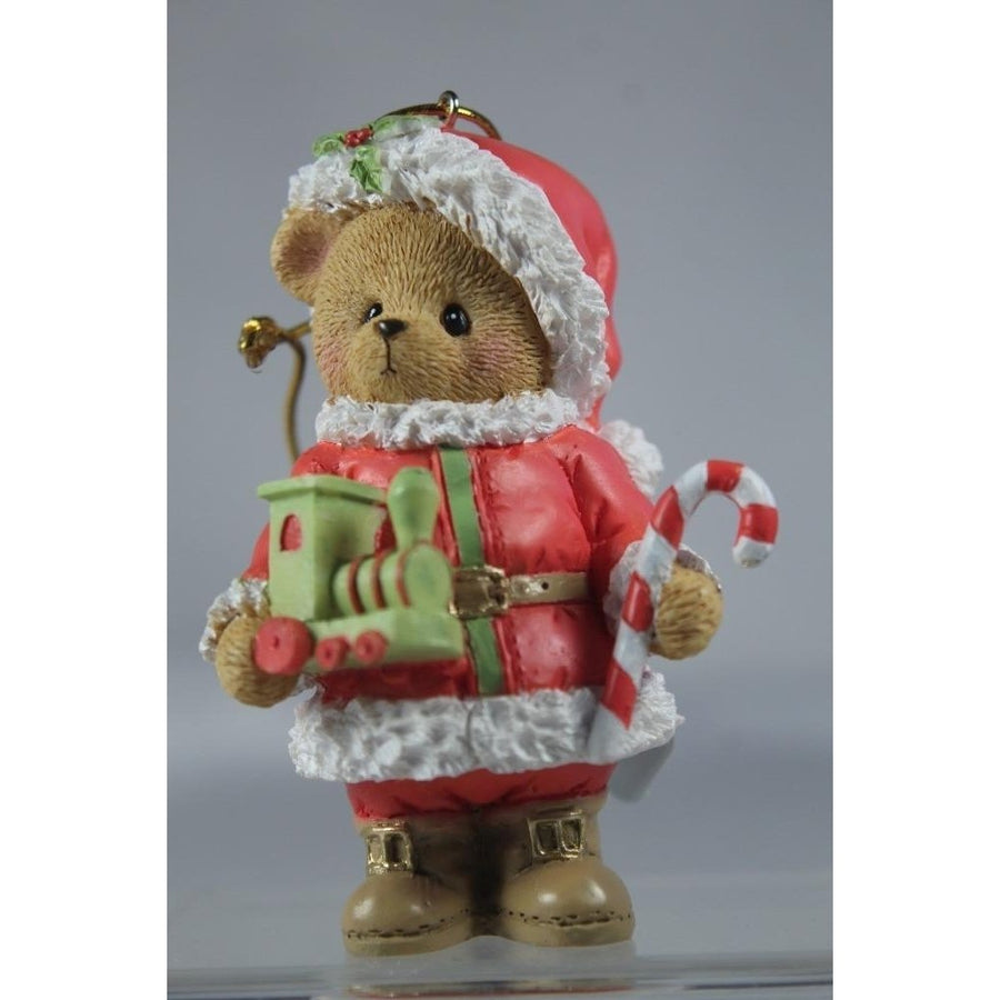 Cherished Teddies - 2023 Annual Santa Bear Ornament 136033 - In Box Image 1