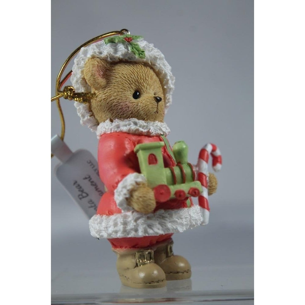 Cherished Teddies - 2023 Annual Santa Bear Ornament 136033 - In Box Image 2