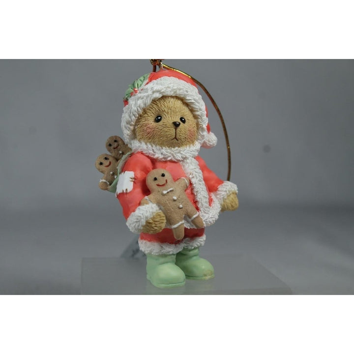 Cherished Teddies Annual Santa Bear Ornament 133476 In Box Image 1