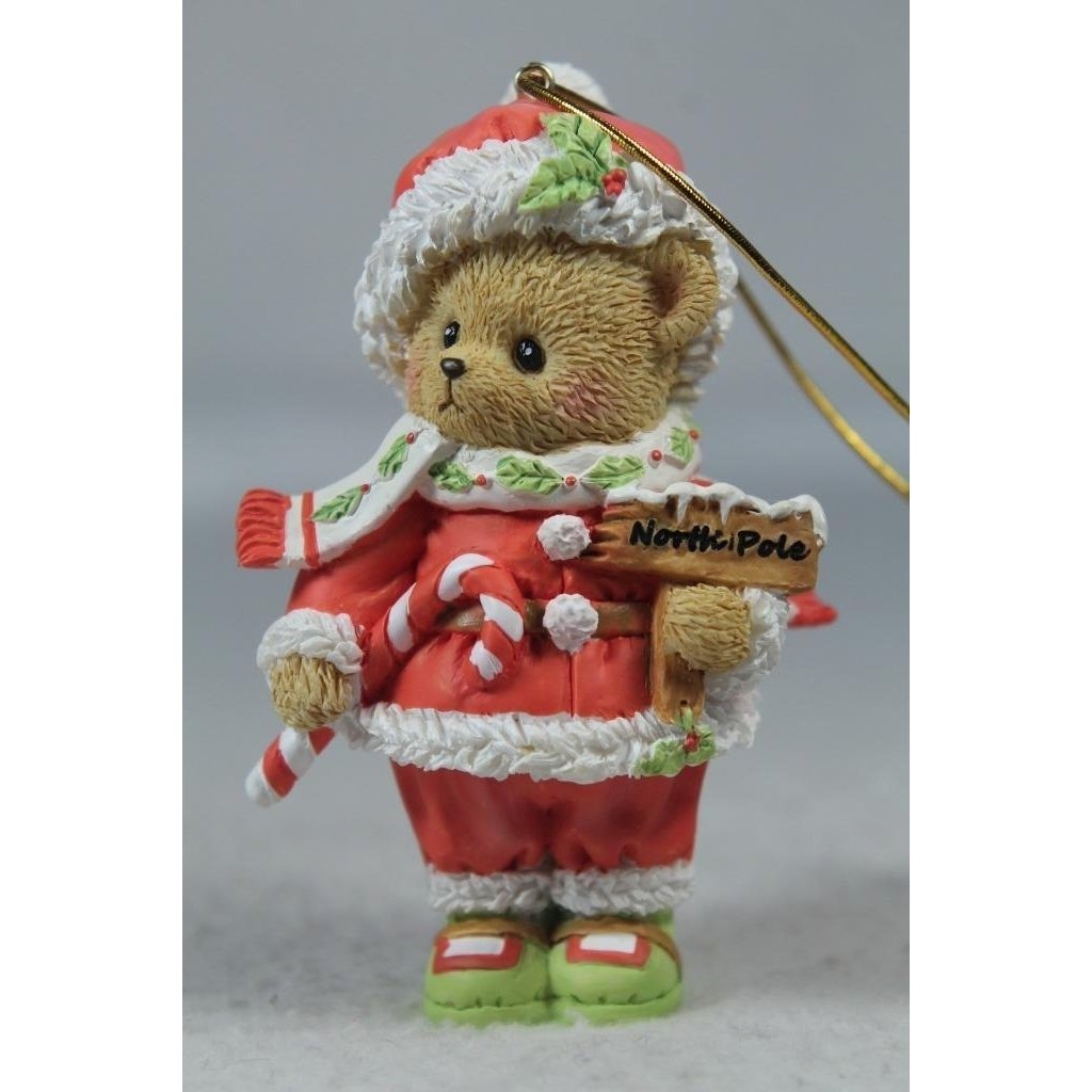 Cherished Teddies 2022 Annual Santa Bear Ornament 135573 In Box Image 1