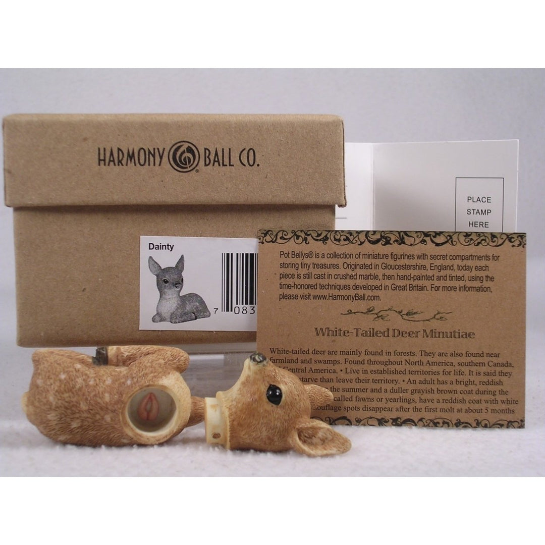 Harmony Kingdom Ball Pot Bellys / Belly Dainty Deer Fawn - PBZDE - In Box Image 3