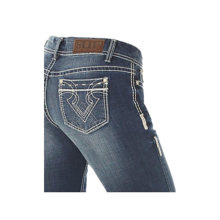 Cowgirl Up Western Jeans Womens Bootcut Medium Stonewash CGJ30605 Image 3