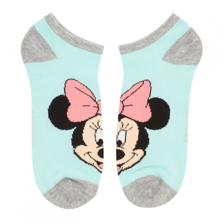 Minnie Mouse Pastel Icons Womens Ankle Socks 6-Pair Pack Image 4