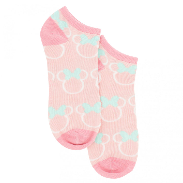 Minnie Mouse Pastel Icons Womens Ankle Socks 6-Pair Pack Image 4