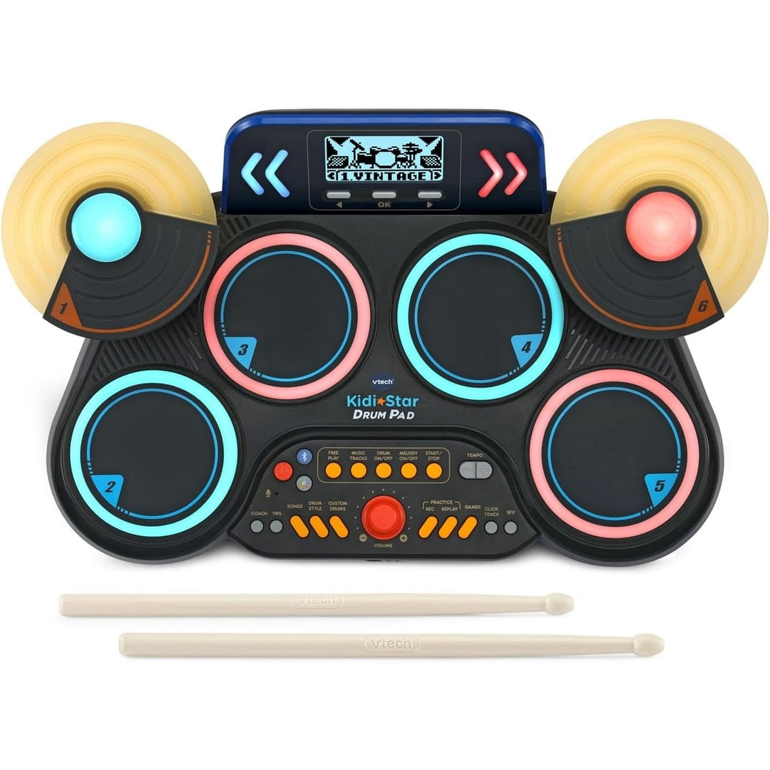 VTech Kidi Star Drum Pad Black Image 2